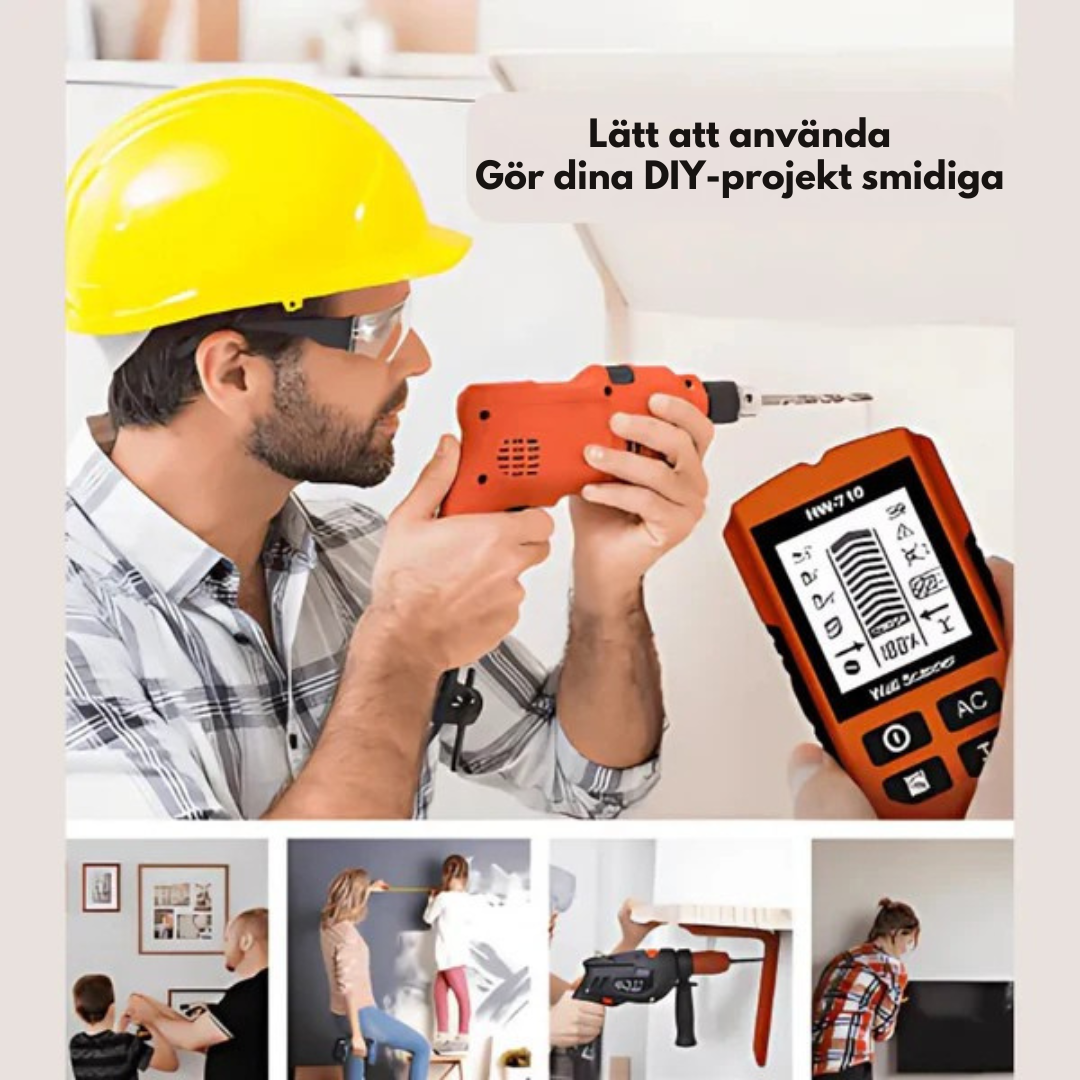 WallScan™ Pro – Multifunktionell detektor för metall, trä & kablar