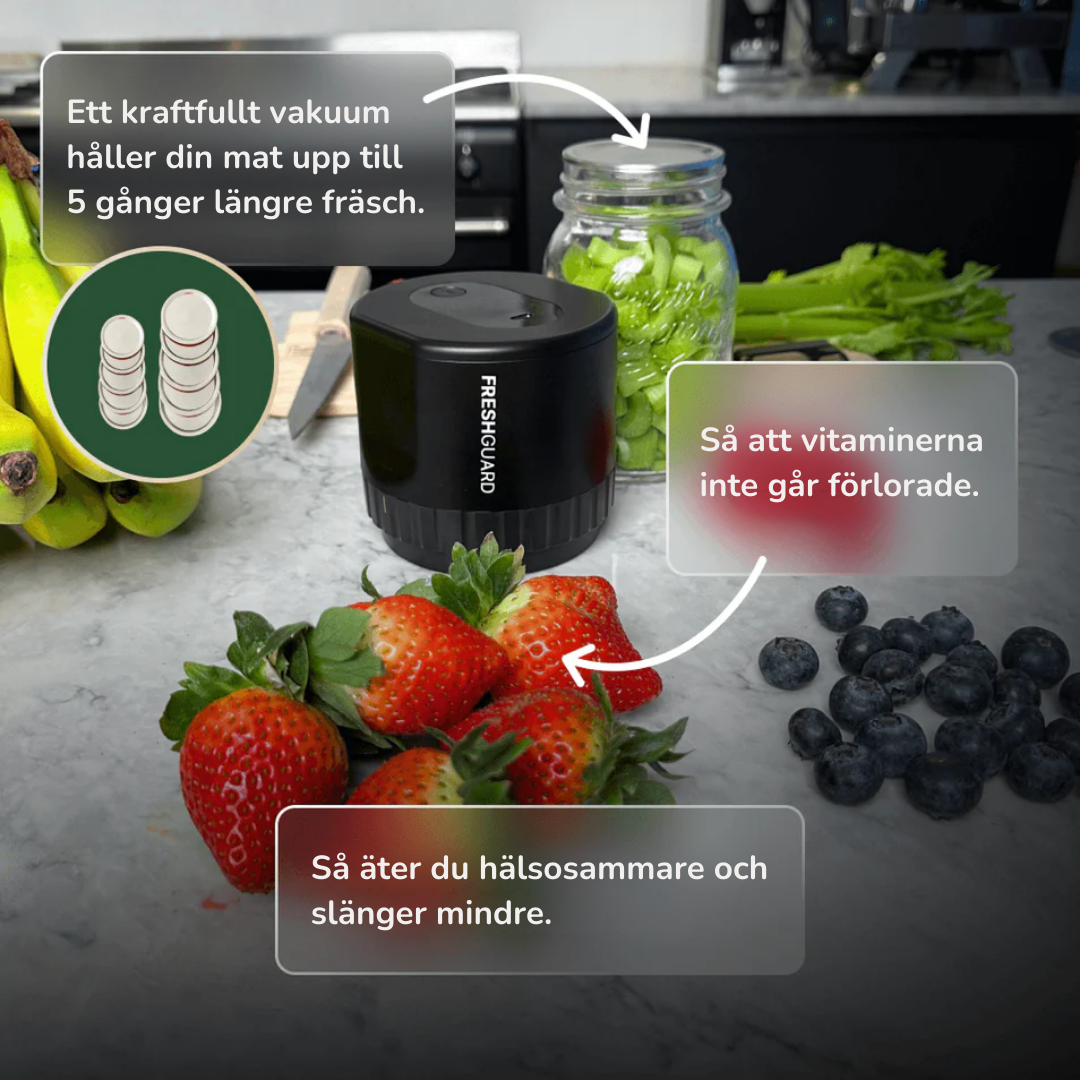Freshguard™ Vakuumförseglare Njut av maten längre