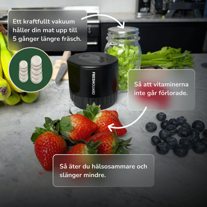 Freshguard™ Vakuumförseglare Njut av maten längre