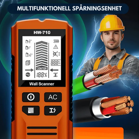 WallScan™ Pro – Multifunktionell detektor för metall, trä & kablar